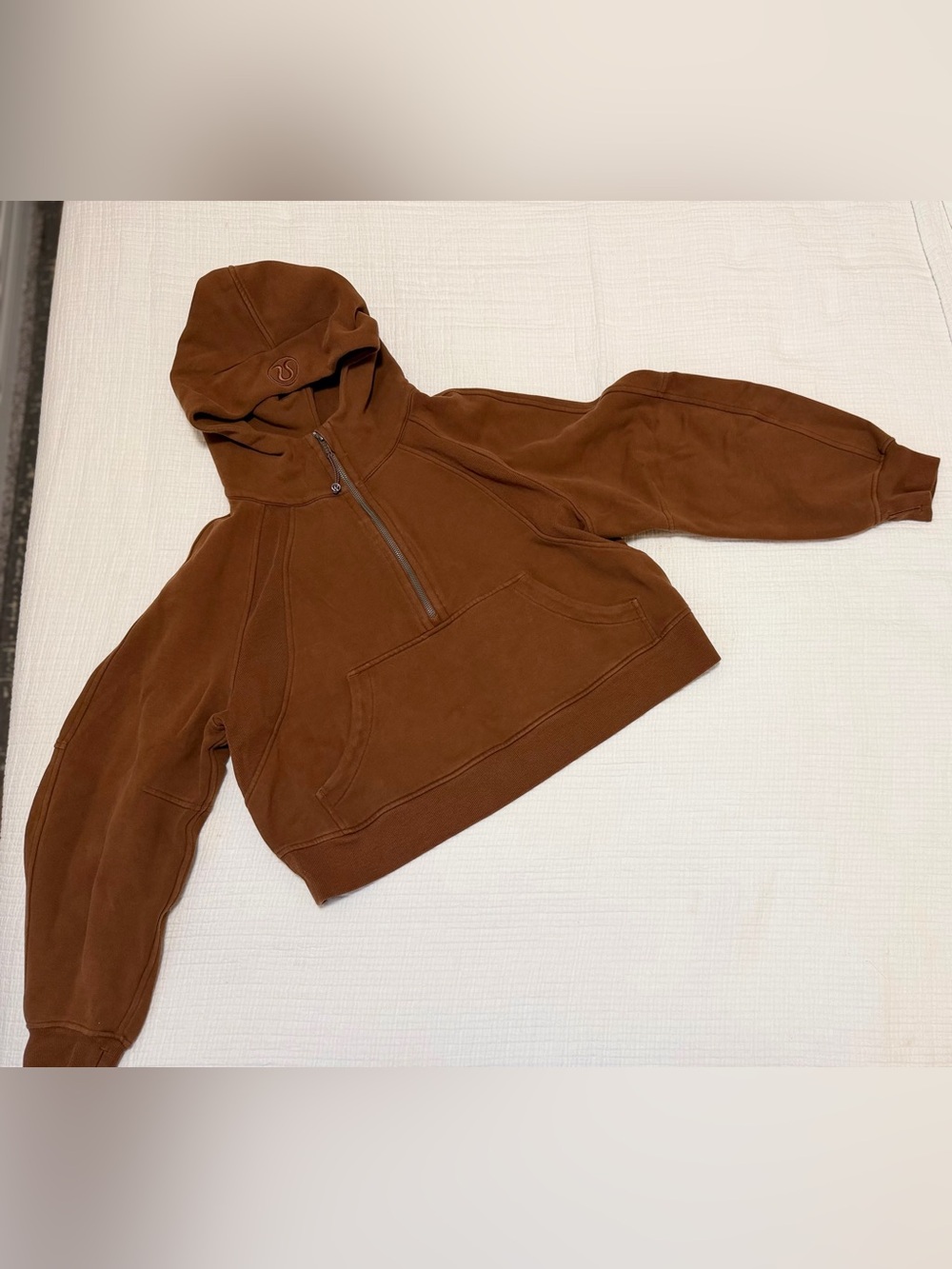 Lululemon Scuba Oversized Half-Zip Hoodie – Brown – M/L